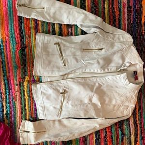 White Leather Jacket